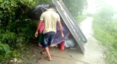 Assam: Woman delivers child on road due lack of proper connectivity