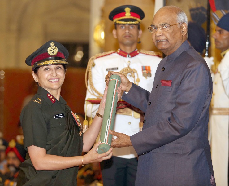 President Kovind, VP Naidu, PM Modi attend Defend Investiture Ceremony