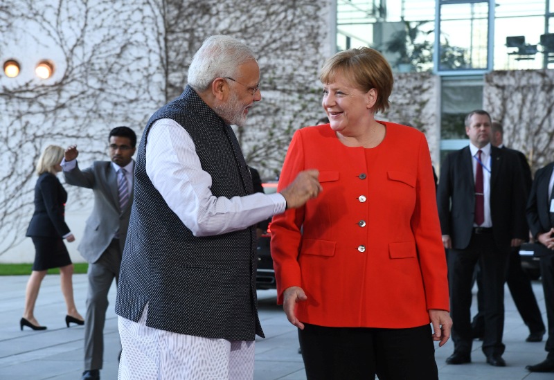 PM Modi meets  German Chancellor  Angela Merkel 