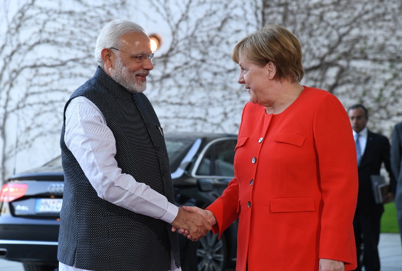PM Modi meets  German Chancellor  Angela Merkel 