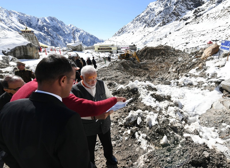 Narendra Modi visits Uttarakhand on Diwali