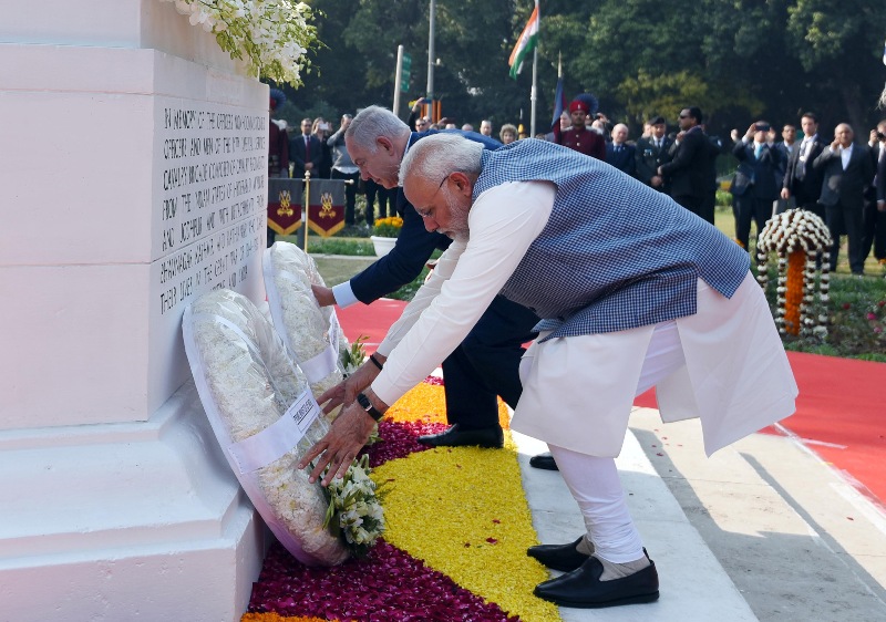 Israel PM Netanyahu visits India