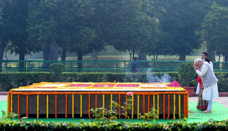 PM Modi pays homage to Lal Bahadur Shastri on latter's birthday at Parliament House