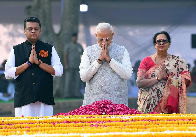 PM Modi pays homage to Lal Bahadur Shastri on latter's birthday at Parliament House