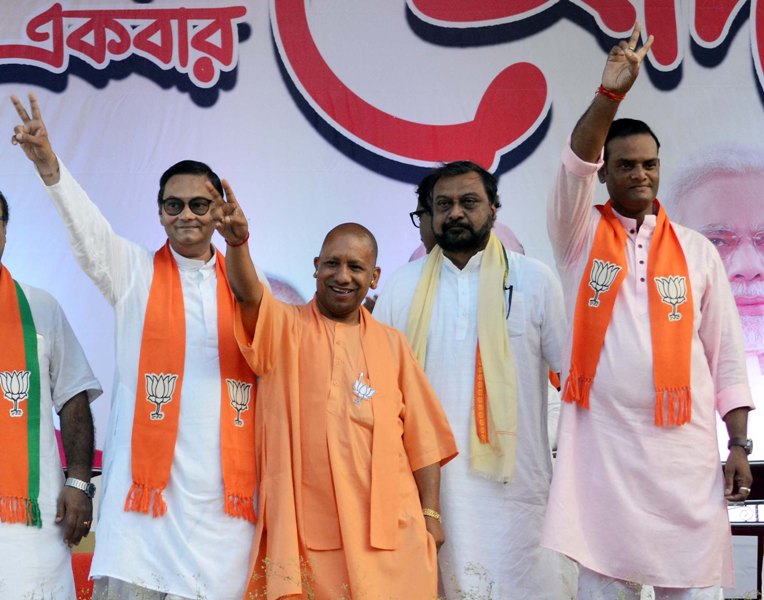 UP CM Yogi Adityanath campaigns in Kolkata