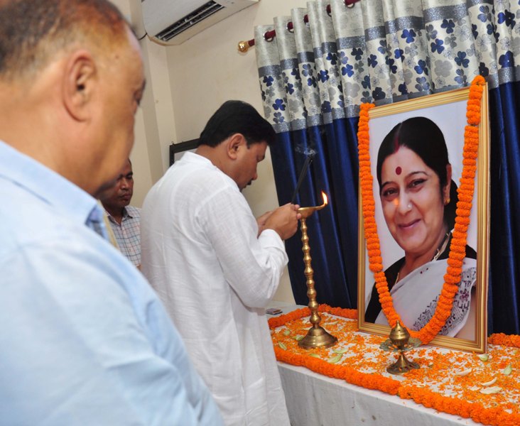 Former External Affairs Minister Sushma Swaraj passes away
