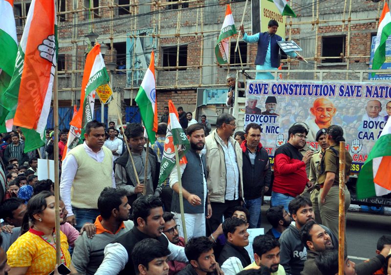 Youth Congress protests CAA-NRC in Kolkata