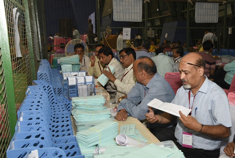 Lok Sabha Elections: Counting of votes progress in India on May 23