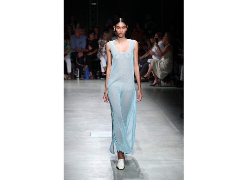 Models walk the ramp for designer Marco Rambaldi at Milan Fashion Week