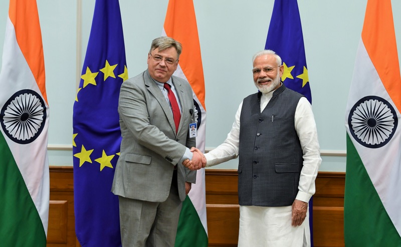European Union delegation members meet PM Narendra Modi 