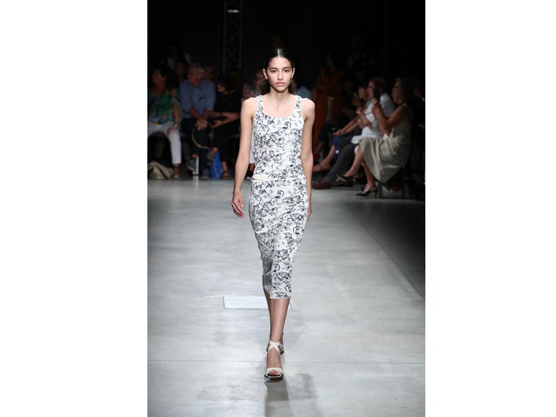 Models walk the ramp for designer Marco Rambaldi at Milan Fashion Week