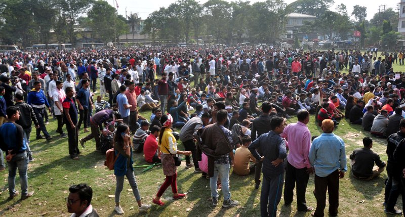 Assamese actress shouts slogans while protesting against CAB