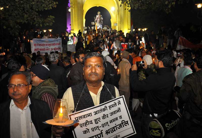 India protests Pulwama attack