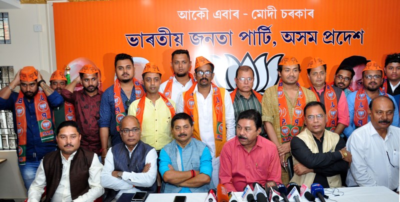 Assam Youth Congress leader Putu Sarkar join BJP