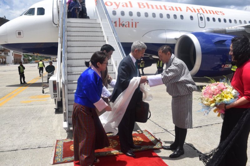 S Jaishankar arrives in Bhutan