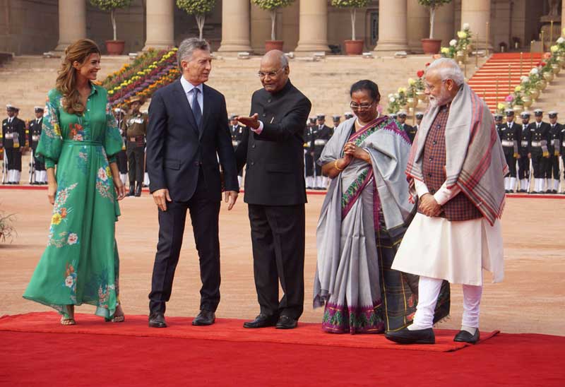 Argentine President Mauricio Macri visits India