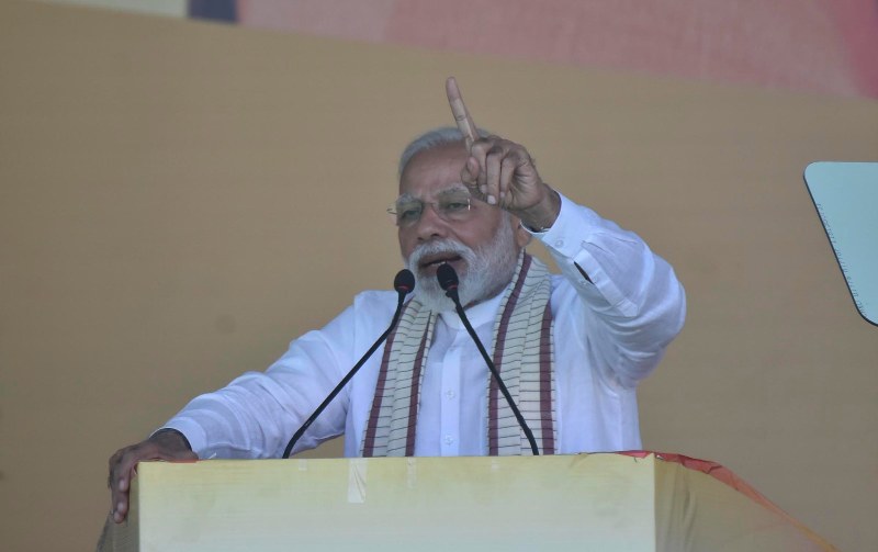 PM Modi provides milk packets to schoolchildren