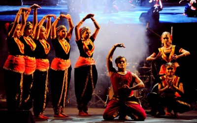 Students perform at National Dance and Music festival in Thiruvananthapuram 