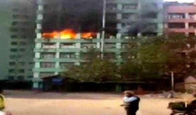 Fire at CGO complex in Delhi
