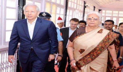 US Ambassador to India Juster visits Raj Bhavan