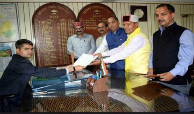 Himahcal Pradesh: BJP MP Ram Swaroop files nomination from Mandi