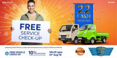 Tata Motors celebrates success of 22 Lakh Tata Ace on Indian roads with free service check-up camp