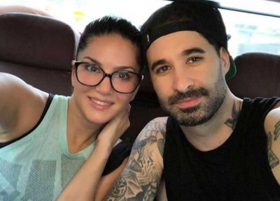 Bollywood sizzler Sunny Leone shares image on social media with her workout partner