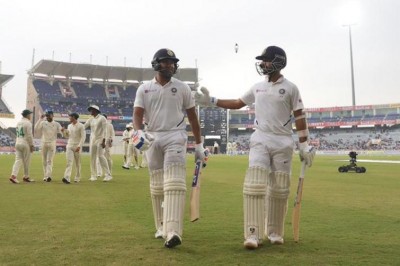 Rohit Sharma hits century, Ajinkya remains 83 no as India posts 224/3 at stumps against South Africa