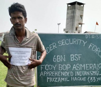 BSF arrests two cattle smugglers with six cattle from Indo-Bangladesh border