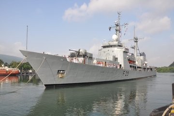 Bangladesh Naval Ship Somudra Avijan arrives in Visakhapatnam on a goodwill visit