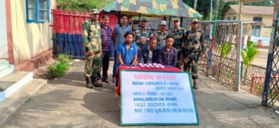 Ahead of Lok Sabha polls BSF seizes Rs 20 lakh, apprehends three in Meghalaya