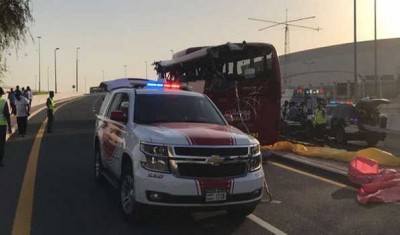 Bus crash in Dubai leaves 17 killed 