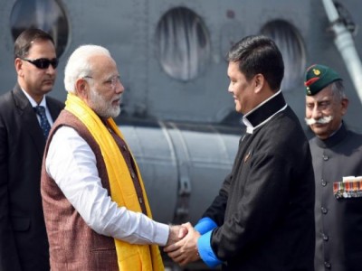 Arunachal Pradesh CM  Pema Khandu takes oath, PM Modi wishes him 