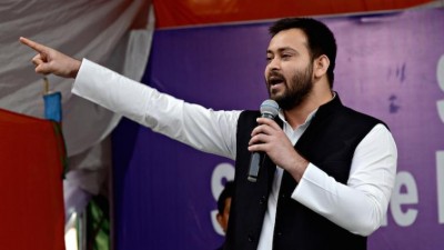'Son of lion' Tejashwi not scared by BJP 'bravado'