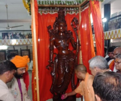 Yogi Adityanath unveils statue of Ram in Ayodhya 