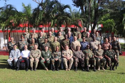 Foreign Service Attaches visit forward areas  of Eastern Command