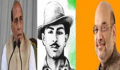 Amit Shah, Rajnath Singh pay tributes to Bhagat Singh