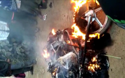 Vehicles vandalised near Amit Shah's rally in West Bengal; BJP blames TMC