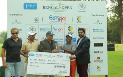 Md Zamal Hossain Mollah steals the show with a sensational 63 on final day of Bengal Open Golf Championship  