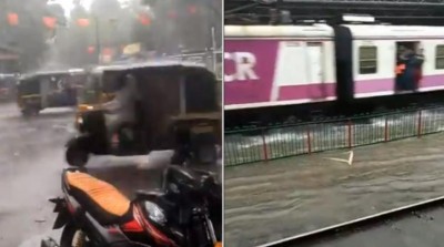 High tide, heavy rainfall in Mumbai, residents asked to avoid sea, water-logged areas