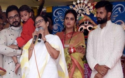 TMC MP Nusrat Jahan Jain calls for unity in ISKCON Rath Yatra in Kolkata