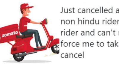 Food doesn't have a religion: Zomato tells man who cancelled order for 'non-Hindu rider'