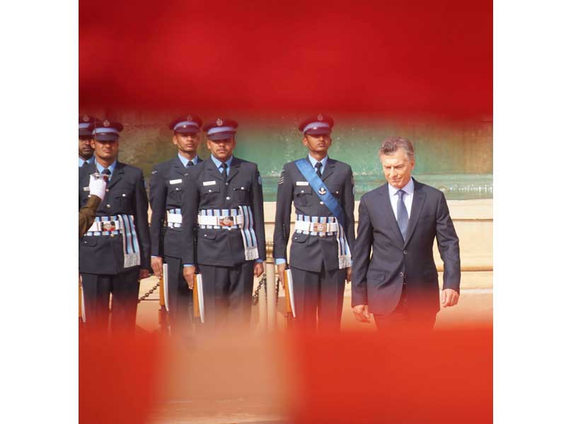 Argentine President Mauricio Macri visits India