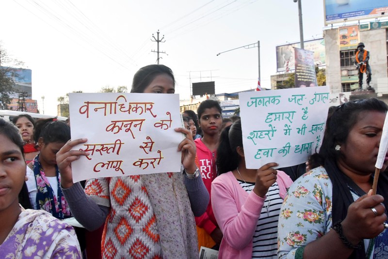 Members of Christian Community protest in Ranchi
