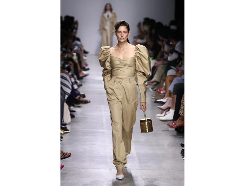 Models walk the ramp for designer Annakiki at Milan Fashion Week