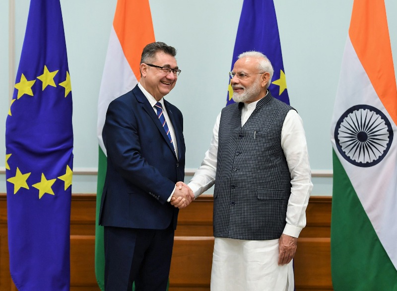 European Union delegation members meet PM Narendra Modi 