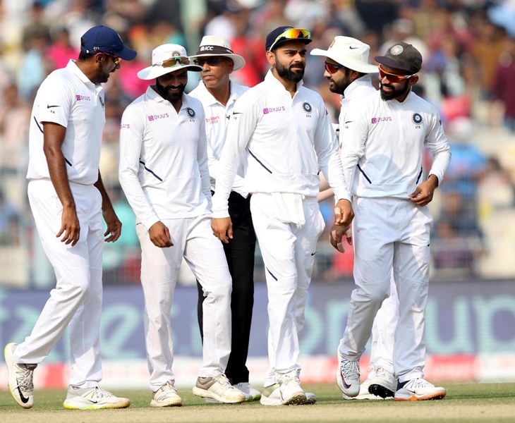 Indian team clinch Pink Test match