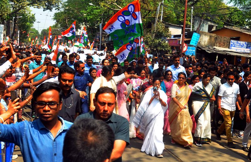  Mamata Banerjee holds rally on International Women's Day in Kolkata