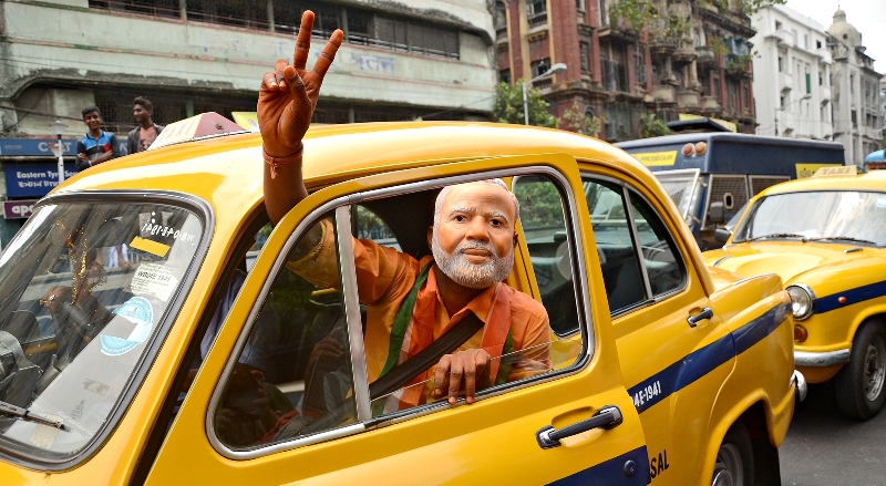 BJP celebrates victory in Kolkata