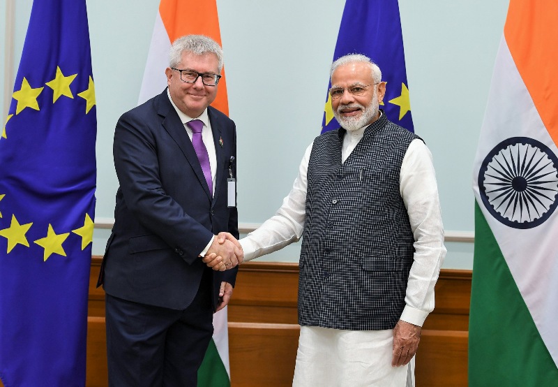 European Union delegation members meet PM Narendra Modi 